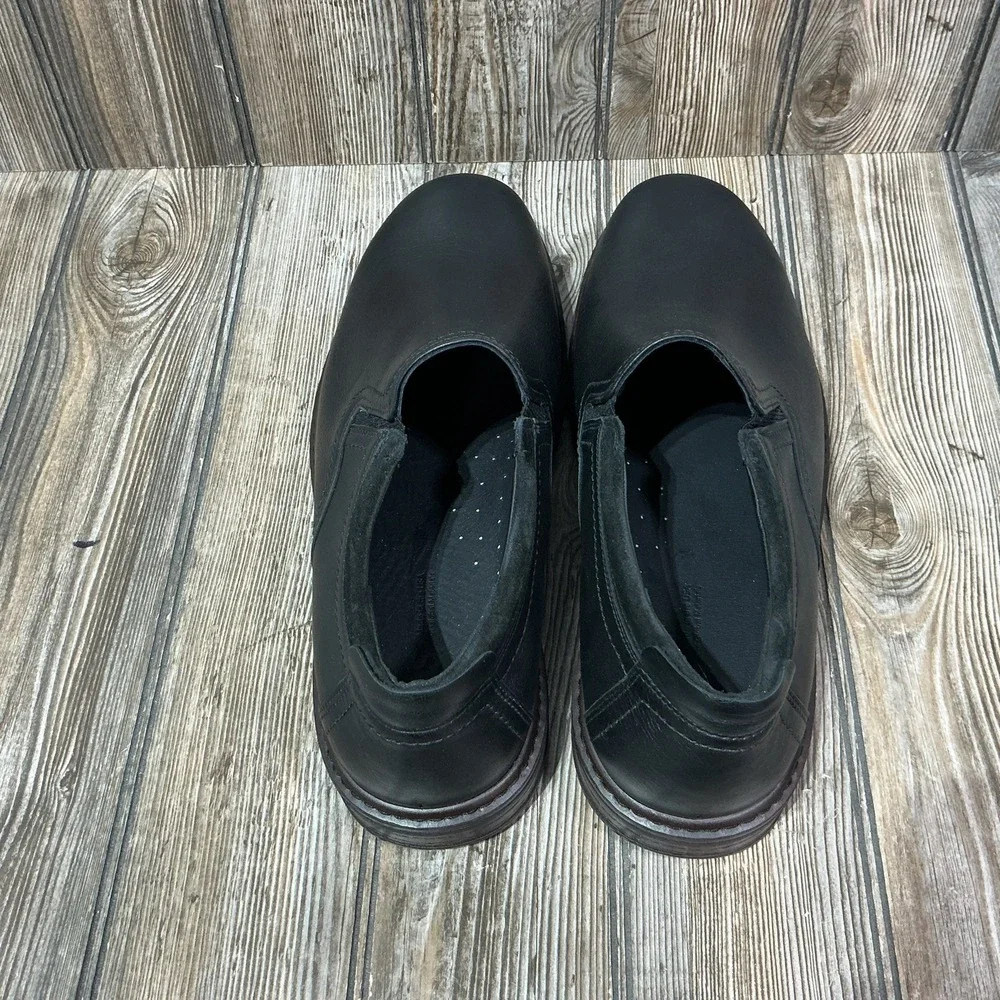 SAS Step Shoes Mens 13.5 WW Comfort Slip On Casual Walking Moc Loafer Black NEW